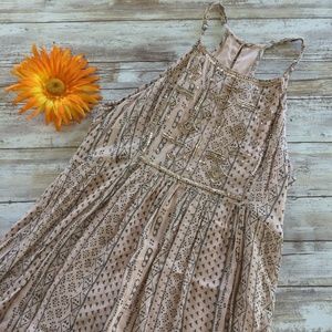Hollister Boho Print Beaded Dress